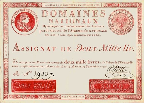 000 livres france 1790 - 10.000,