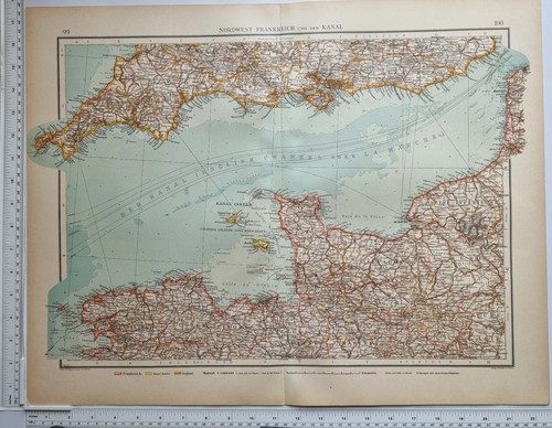 1922 ancien carte nord - ancien,