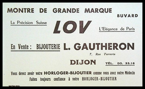 Buvard publicitaire lov - buvard,