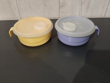 Tupperware  bol tasses avec anse et couvercle vintage