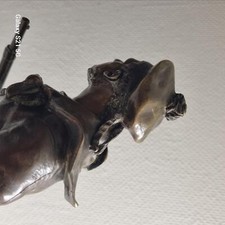 Fusiller marin en bronze signé Anfrie