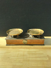 Ancienne Balance D'épicerie Style Napoléon Avec Plateau En Cuivre, Voir Photos 