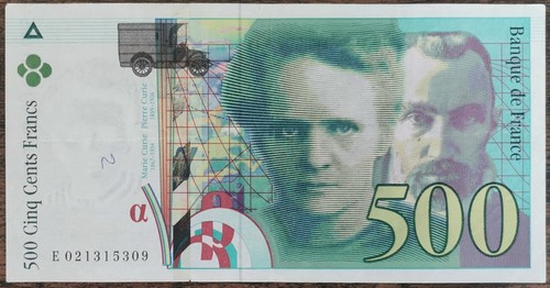 Billet 500 francs pierre - billet, de