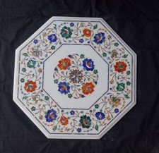 18 " Marbre Blanc Coin Café