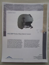 DOCUMENT RECTO VERSO TRANSAERO GENTEX HGU-56/P ROTARY WING HELMET SYSTEM 
