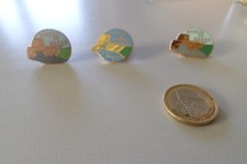 lot 3 Pin S broche badge train MOULIN DE MANRE MINI-GOLF  a blé 08 Ardennes