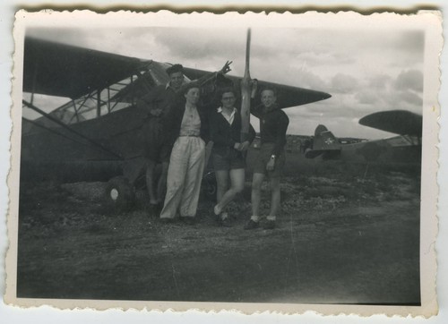 Photo ancienne avion meeting - photo,