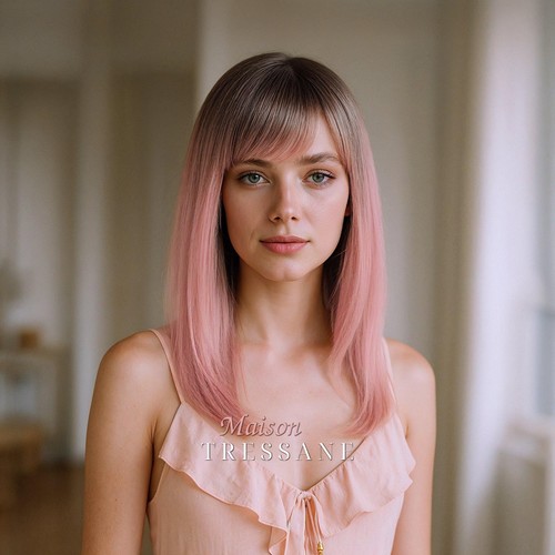 Perruque femme rose ombré - rose,
