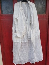 Aube dentelle ancienne 2 - aube,