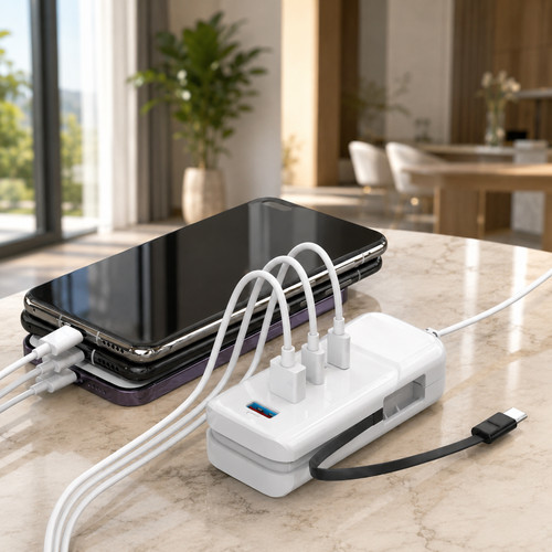 Chargeur mural usb 66w 4 - c,
