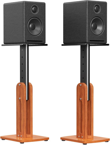 Solid wood speaker stands - wood,