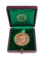 Médaille en bronze Art Nouveau par L. BOTTEE & A. RIVET Marianne