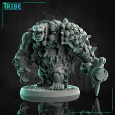 Figurine Ogre  avec massue à pointes - Donjons et dragons - claudio casini art