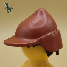 Playmobil bonnet brun avec boucles d'oreilles-chasseur médiéval-paysan-villag...
