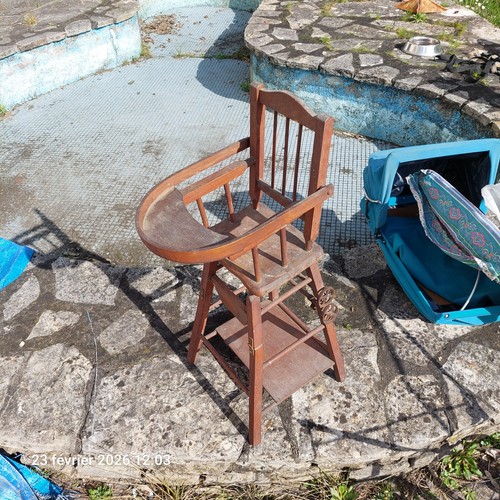 Chaise haute 1930 vintage - chaise,
