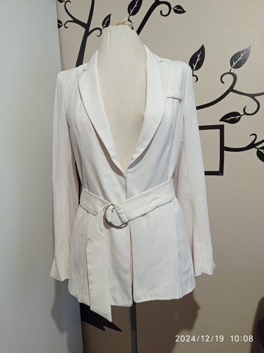 Veste blanche longue m 38 - blanche,