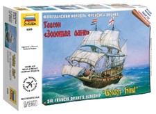 English Galeon Golden Hind Sir Francis Drake Pirate Flagship 1:3 50 Model Kit