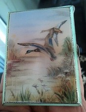 Argent Émail Cigarette Étui