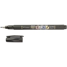 [WS-BS-1P] TOMBOW Feutre brush Fudenosuke pointe souple noir
