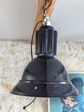Lampe atelier suspension industrielle plafonnier métal tole vintage design