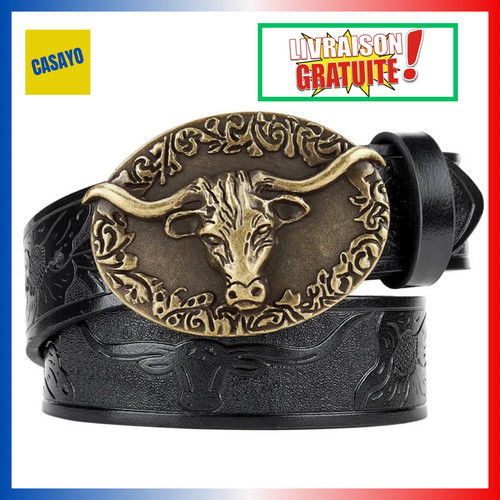 Ceinture homme cuir boucle - cuir,