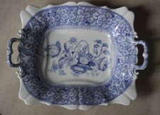 Plat anses faience fine - à,