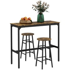 HOMCOM Ensemble table haute de