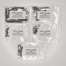 SUZUKI T 350 R 1969-1972 Kit n°2 vis CRUCIFORME inox moteur T350