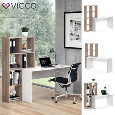  Ensemble bureau + étagère Vicco Mara, séparateur de pièce, bureau informatique