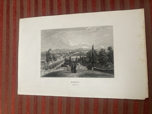 Mexico mejico etching - mexico,