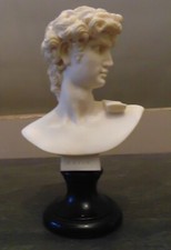 Buste de David Hauteur 25 cm en résine ?