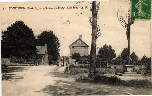 Cpa bourgueil entrée du - bourgueil,