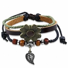 Bracelet en cuir marron