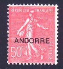 ANDORRE STAMP TIMBRE YVERT N° 15 " SEMEUSE LIGNEE 50c ROUGE " NEUF xx LUXE N747