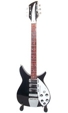 Guitare miniature Rickenbacker 325 Jet-Glo noire John Lennon Beatles