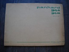 CATALOGUE REPARATIONS ET RECHANGES PANHARD 24 CT - 1965