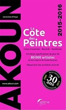 La cote des peintres 2015/2016