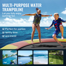 VEVOR Trampoline Aquatique Gonflable De 537 Cm Bouée Flottante Pour Piscine Lac