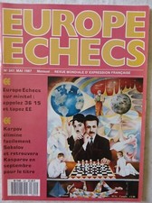 REVUE EUROPE ECHECS - n°341 - Tournoi de Lugano - Jacob ESTRINE - Mai 1987
