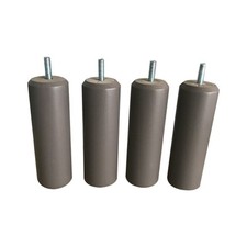 Jeu de 4 pieds bois taupe h 15