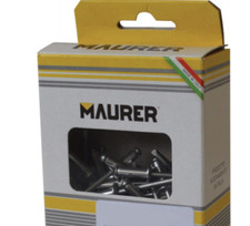 Maurer Rivets Aluminium en Emballage Blister De PZ.75 Aluminium Produit Italien