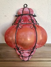 Murano Applique Mural Demi Lanterne Vintage
