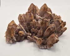 Quartz à oxyde de fer, druse du Maroc, cristaux naturel brut 16.5cm