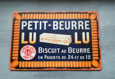 Plaque métal vintage biscuits