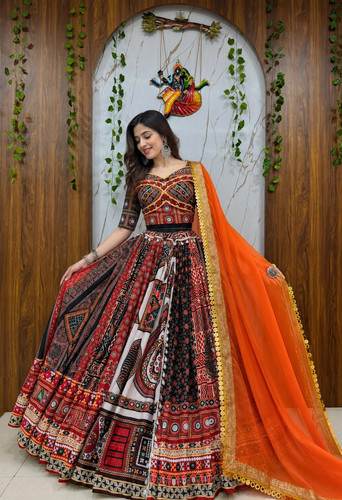 Ensemble lehenga choli orange - ensemble,