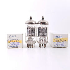 2 x TUBES MINIWATTS ECC83 / 12AX7. PROD BRÉSILIEN DES ANNÉES 1960. DIMPLED GE...