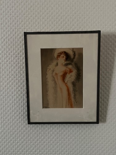 Tableau aquarelle litho - ?, sous