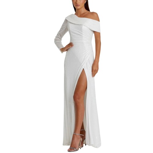 Mac duggal 26571 white - white, evening