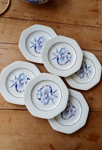 Assiettes dessert vintage - assiettes, à