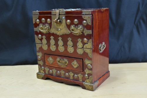 Mini commode vintage bois - commode,
